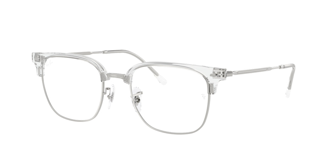 Brillen ray-ban rx7216 new clubmaster 2001 transparente square unisex größe 51mm - Hauptansicht