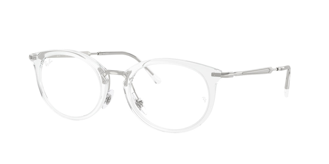 Occhiali da vista ray-ban rx7255 2001 transparente oval unisex taglia 51mm - Vista principale