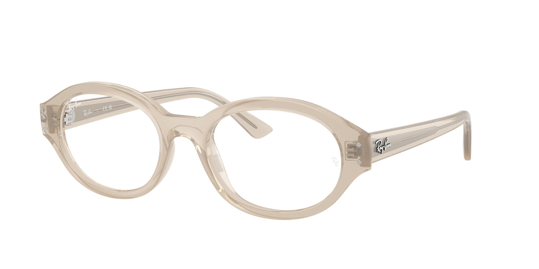 Gafas graduadas ray-ban rx7257 shilo 8433 blanco oval unisex talla 54mm - Vista principal
