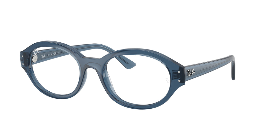 Gafas graduadas ray-ban rx7257 shilo 8434 azul oval unisex talla 54mm - Vista principal