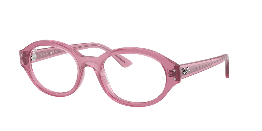 Gafas graduadas ray-ban rx7257 shilo 8435 rosa oval unisex talla 54mm - Vista principal
