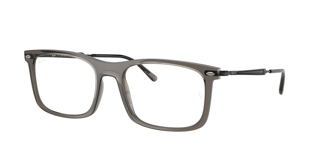 Brillen ray-ban rx7260 8463 gris rectangular unisex größe 56mm - Hauptansicht