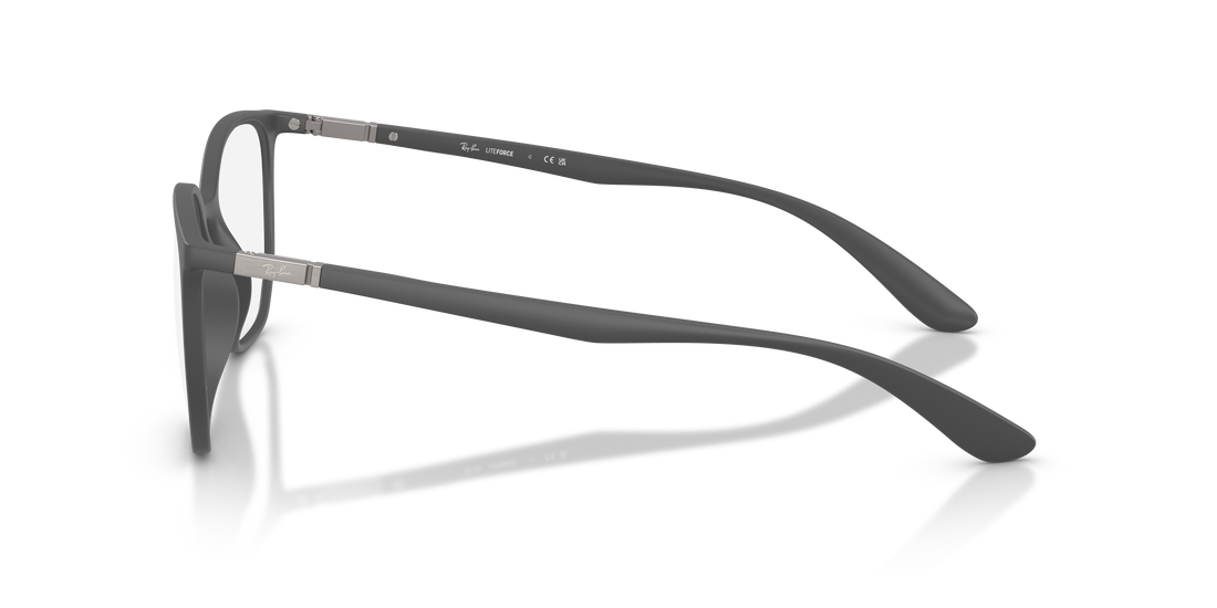 Brillen ray-ban rx7397 5521 gris irregular unisex größe 50mm - Detailansicht