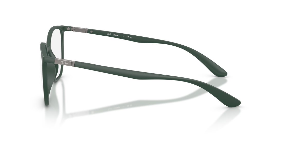 Occhiali da vista ray-ban rx7397 8062 verde irregular unisex taglia 50mm - Vista dettagliata