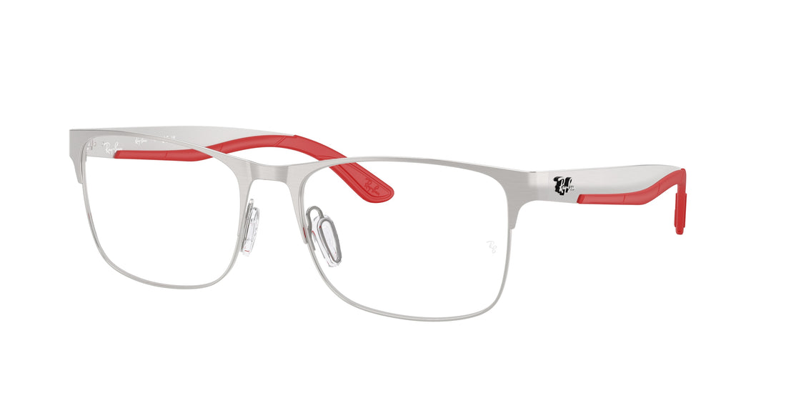 Brillen ray-ban rx7550 3219 plateado rectangular unisex größe 57mm - Hauptansicht