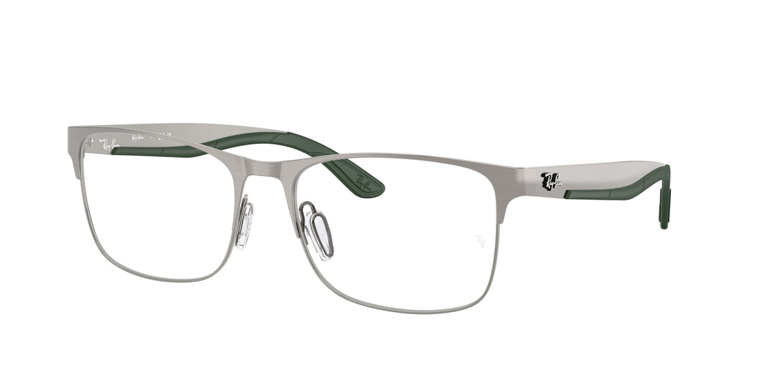 Brillen ray-ban rx7550 3221 gris rectangular unisex größe 57mm - Hauptansicht