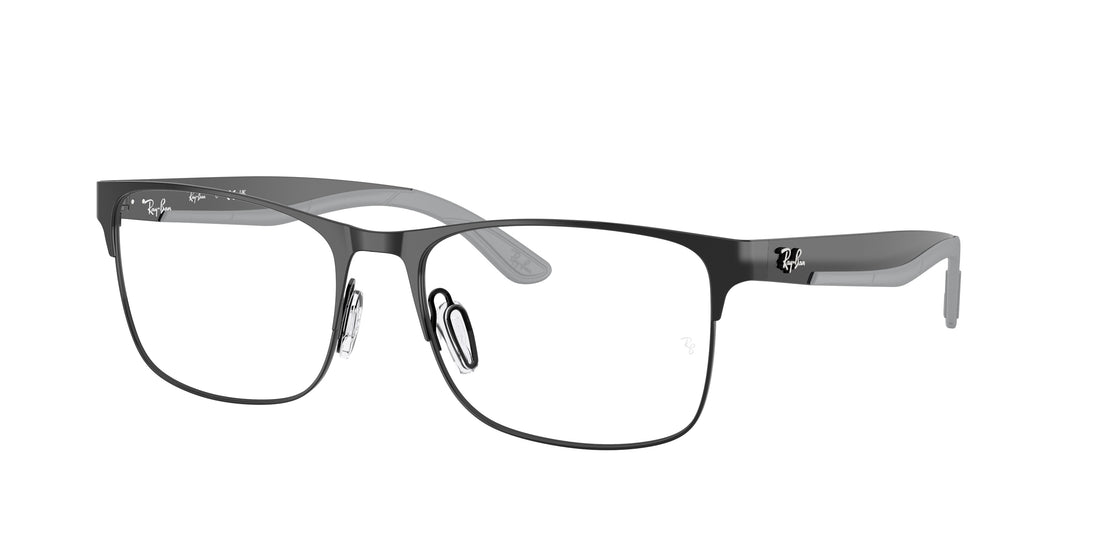 Brillen ray-ban rx7550 3222 negro rectangular unisex größe 57mm - Hauptansicht