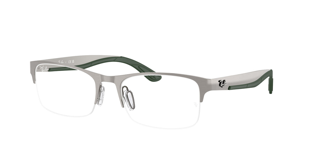 Brillen ray-ban rx7551 3221 gris rectangular unisex größe 56mm - Hauptansicht