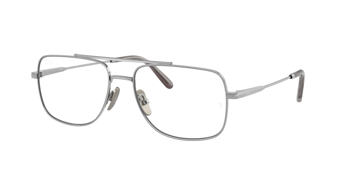 Brillen ray-ban rx8797 william titanium 1002 plateado square unisex größe 56mm - Hauptansicht