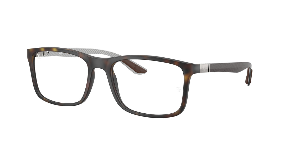 Brillen ray-ban rx8908 5200 havana rectangular unisex größe 53mm - Hauptansicht