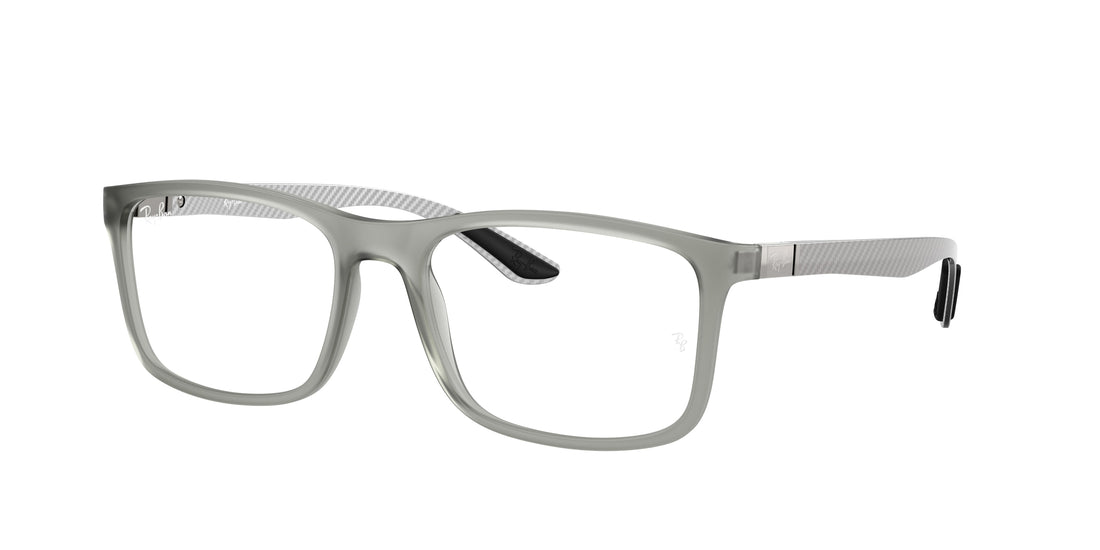 Brillen ray-ban rx8908 5244 gris rectangular unisex größe 55mm - Hauptansicht