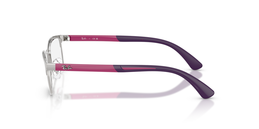 Lunettes de vue ray-ban junior ry1061 4101 plateado rectangular infantil taille 48mm - Vue détaillée