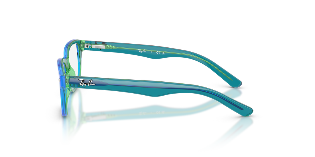 Prescription glasses ray-ban junior ry1555 3996 azul square infantil size 48mm - Detailed view