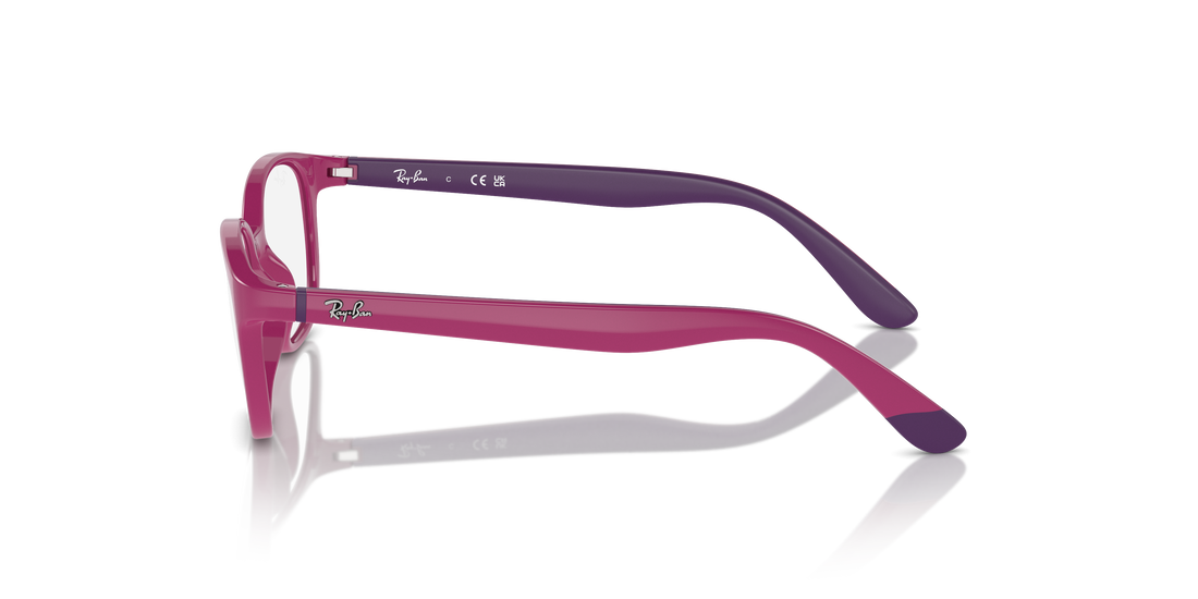 Óculos graduados ray-ban junior vista ry1632 3933 rosa pantos unisex tamanho 46mm - Vista de detalhe
