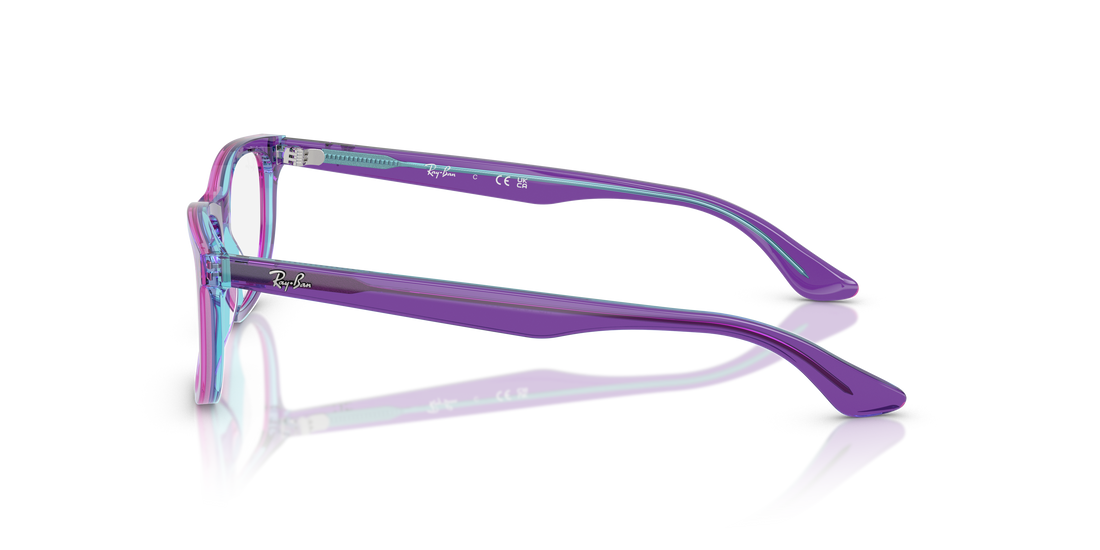 Brillen ray-ban junior ry1642 3997 violeta pillow infantil größe 48mm - Detailansicht