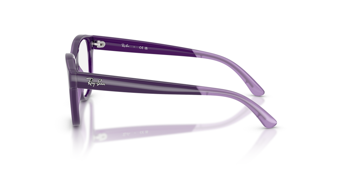 Prescription glasses ray-ban junior ry1950 7206 violeta square infantil size 44mm - Detailed view