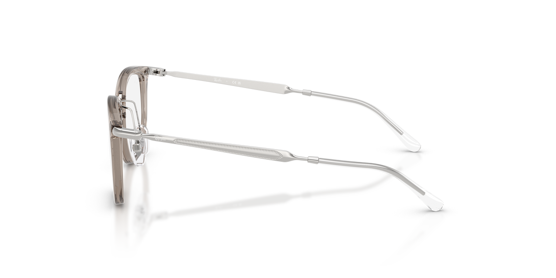 Brillen ray-ban junior ry9085v 7519 gris irregular infantil größe 46mm - Detailansicht