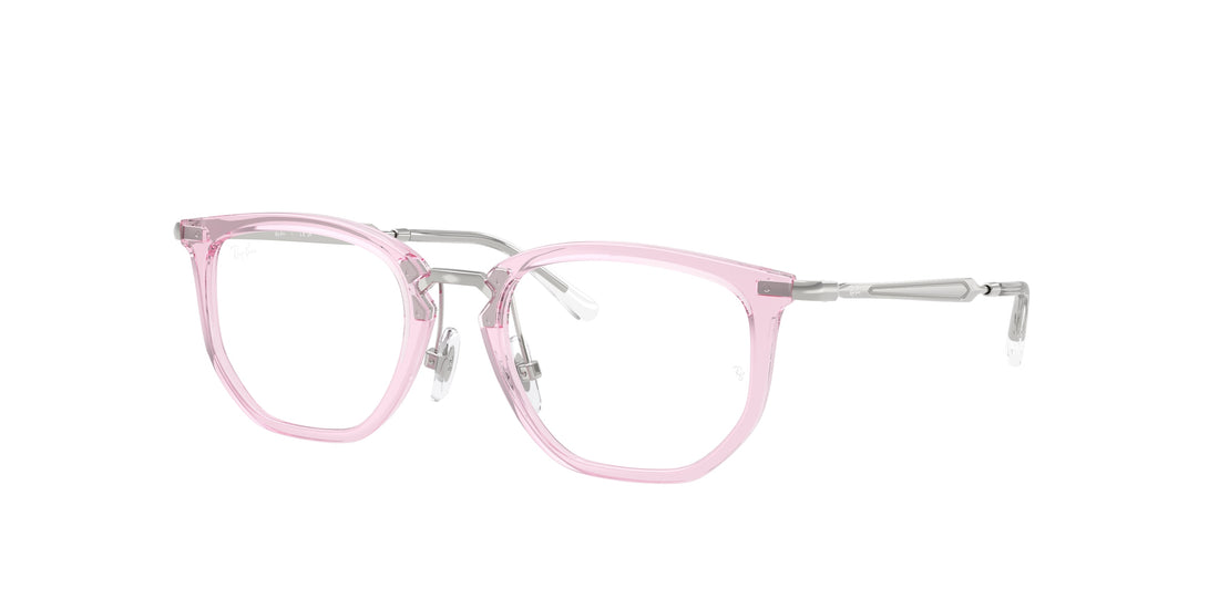 Brillen ray-ban junior ry9085v 7520 rosa irregular infantil größe 46mm - Hauptansicht