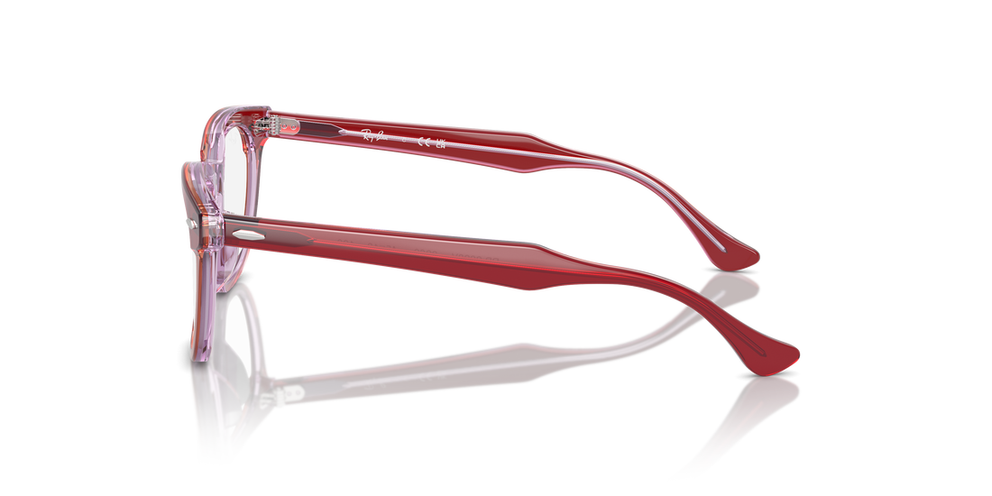 Óculos graduados ray-ban junior vista ry9098v 3960 rojo square unisex tamanho 45mm - Vista de detalhe