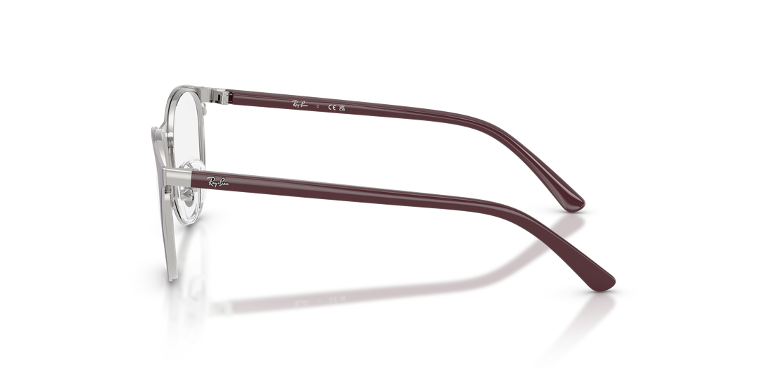 Prescription glasses ray-ban junior ry9552v 4098 plateado pantos infantil size 47mm - Detailed view