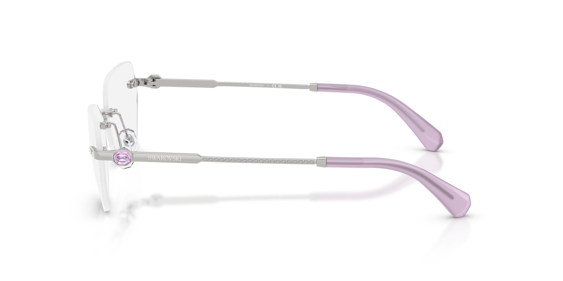 Brillen swarovski sk1031 4001 plateado irregular femenino größe 58mm - Detailansicht