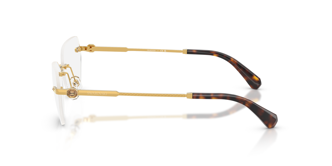 Brillen swarovski sk1031 4007 dorado irregular femenino größe 56mm - Detailansicht
