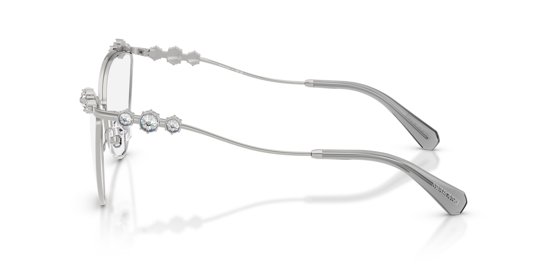 Brillen swarovski sk1033 4001 plateado cat eye femenino größe 56mm - Detailansicht