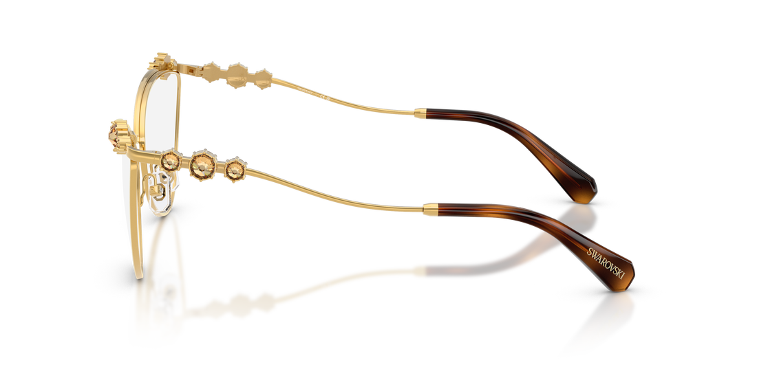 Brillen swarovski sk1033 4007 dorado cat eye femenino größe 56mm - Detailansicht