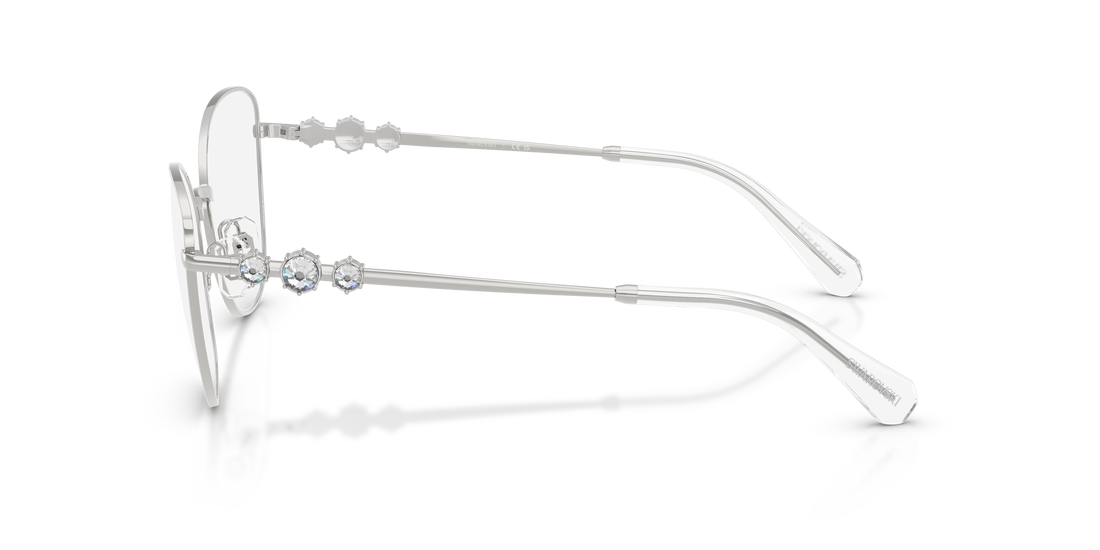 Brillen swarovski sk1034 4001 plateado cat eye femenino größe 56mm - Detailansicht