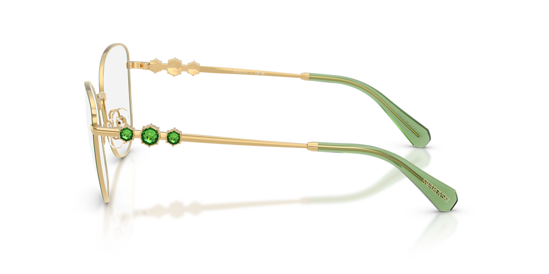 Brillen swarovski sk1034 4044 dorado cat eye femenino größe 56mm - Detailansicht