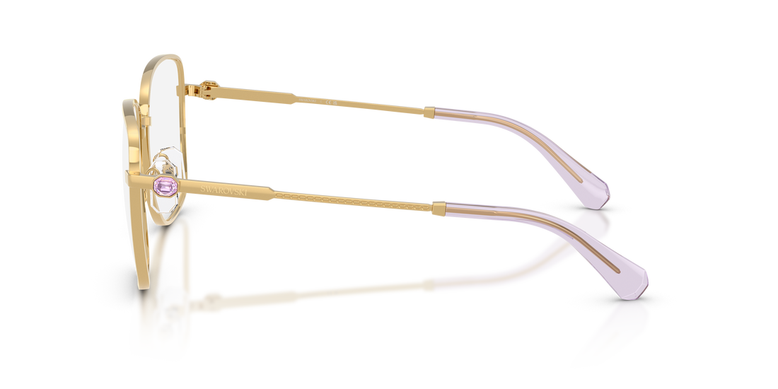 Prescription glasses swarovski sk1036 4036 dorado square femenino size 55mm - Detailed view