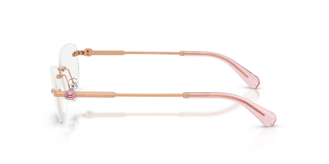 Prescription glasses swarovski sk1037 4014 dorado oval femenino size 54mm - Detailed view