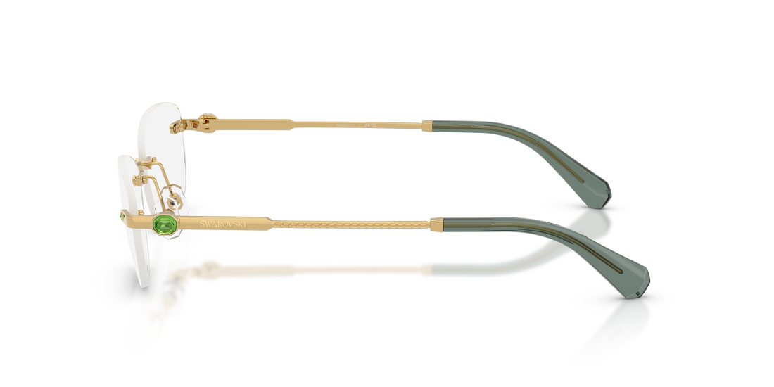 Prescription glasses swarovski sk1037 4017 dorado oval femenino size 54mm - Detailed view