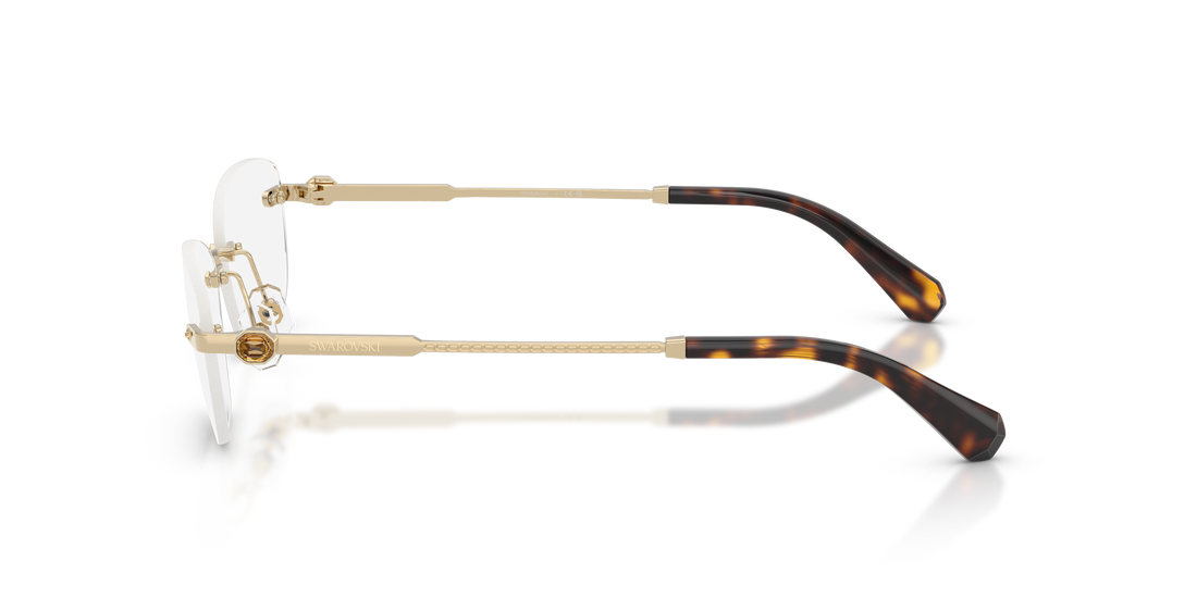 Prescription glasses swarovski sk1037 4028 dorado oval femenino size 56mm - Detailed view