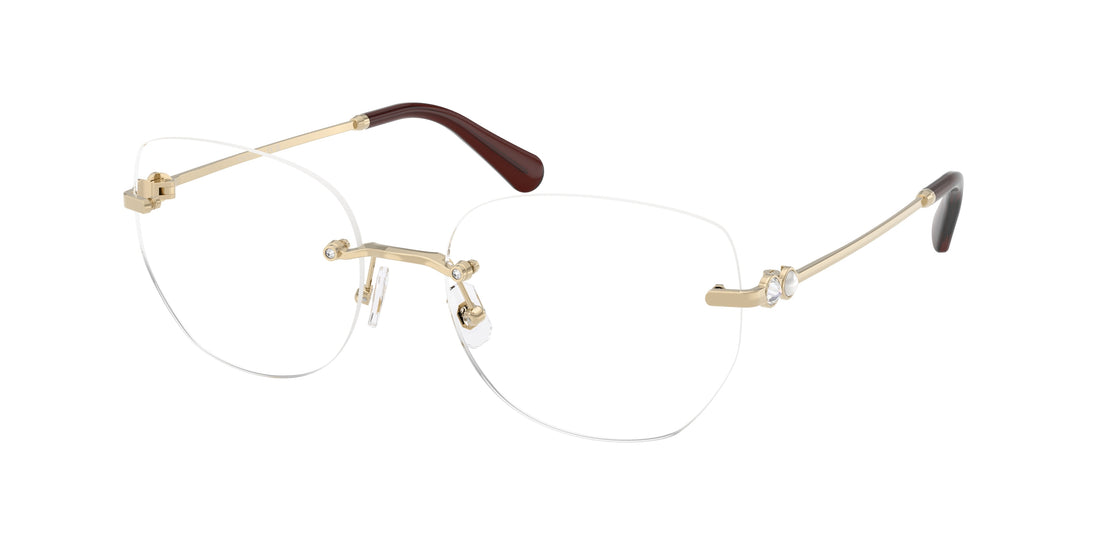 Prescription glasses swarovski sk1038 4013 dorado round femenino size 54mm - Main view