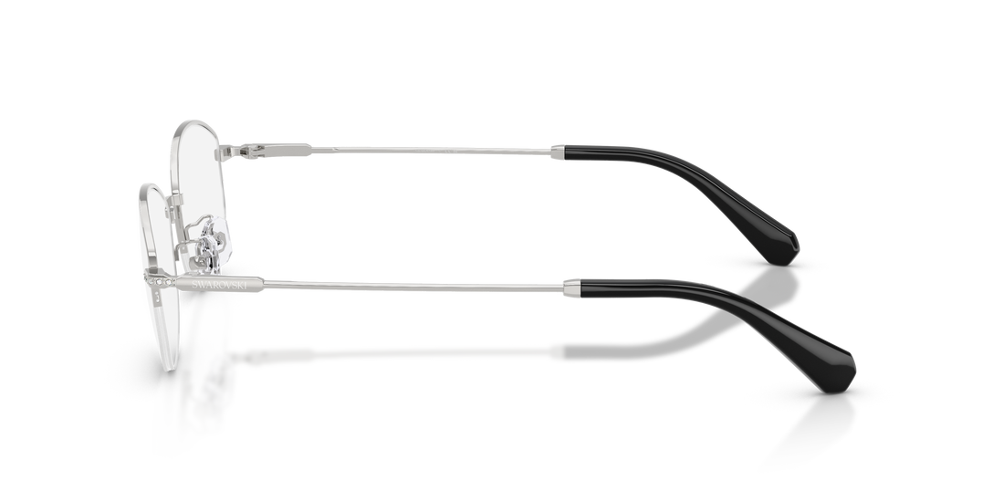 Prescription glasses swarovski sk1039d 4001 plateado oval femenino size 54mm - Detailed view