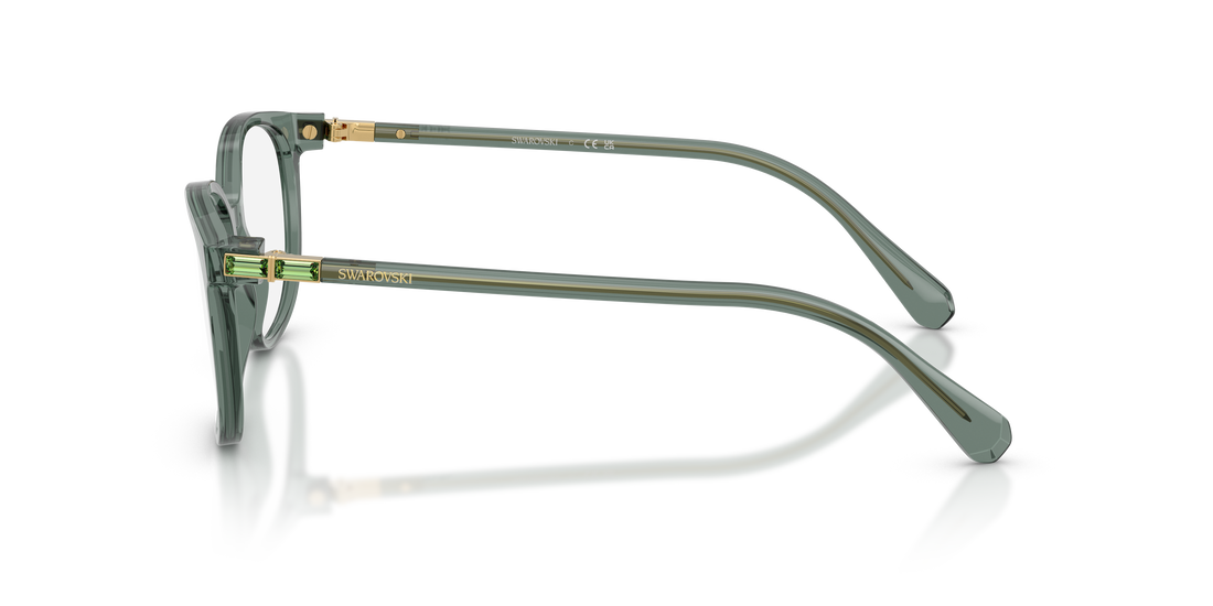 Prescription glasses swarovski sk2002 1043 verde square femenino size 51mm - Detailed view