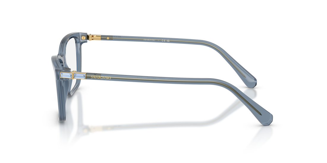 Prescription glasses swarovski sk2015 1035 azul rectangular femenino size 53mm - Detailed view