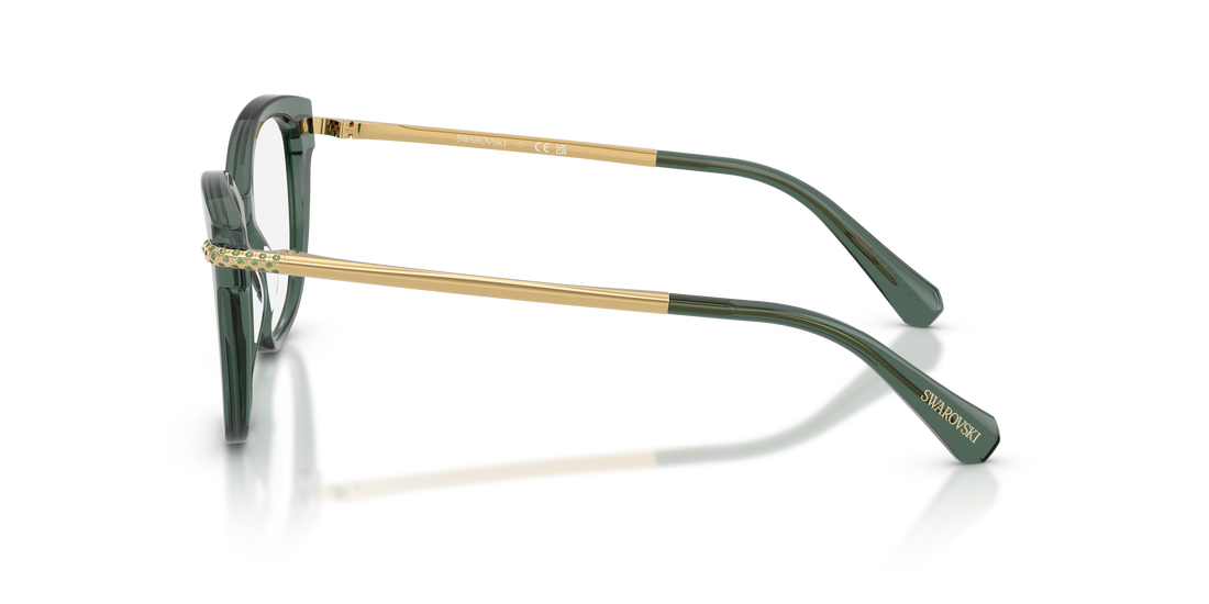 Brillen swarovski sk2044 1043 verde square femenino größe 51mm - Detailansicht