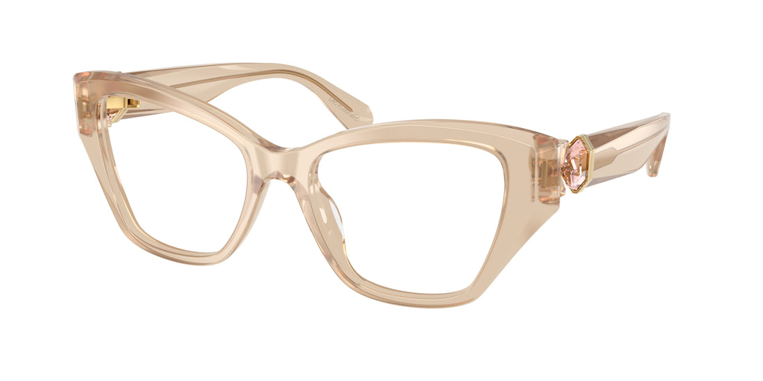 Occhiali da vista swarovski sk2050u 1034 beige cat eye femenino taglia 52mm - Vista principale