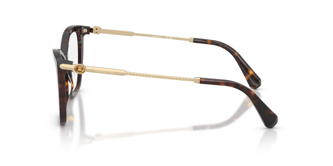Brillen swarovski sk2051 1002 havana cat eye femenino größe 51mm - Detailansicht