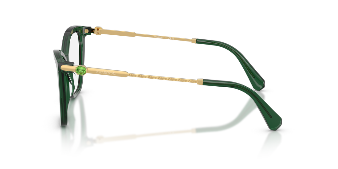 Brillen swarovski sk2051 1045 verde cat eye femenino größe 51mm - Detailansicht