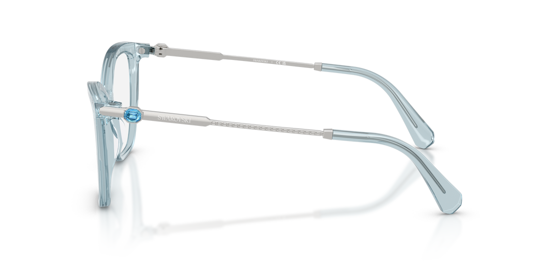 Occhiali da vista swarovski sk2051 1065 azul cat eye femenino taglia 53mm - Vista dettagliata