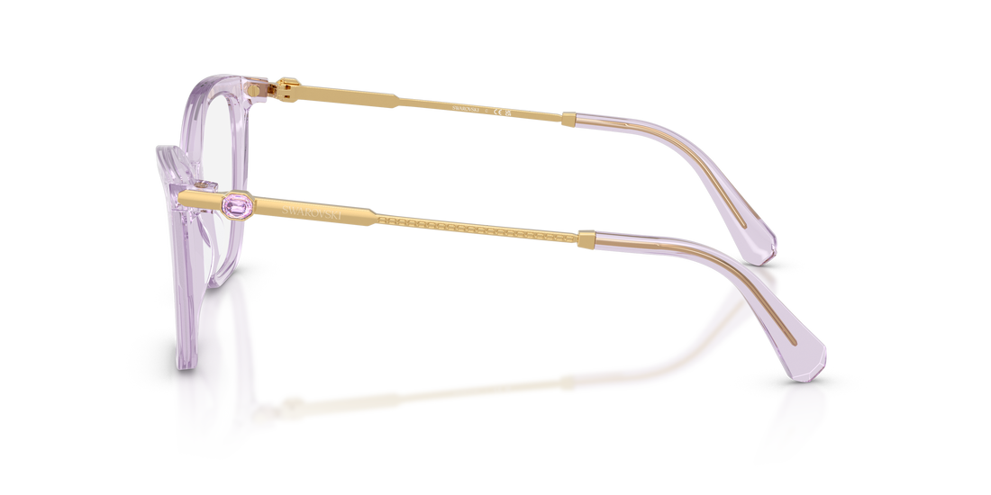 Occhiali da vista swarovski sk2051 1079 violeta cat eye femenino taglia 51mm - Vista dettagliata