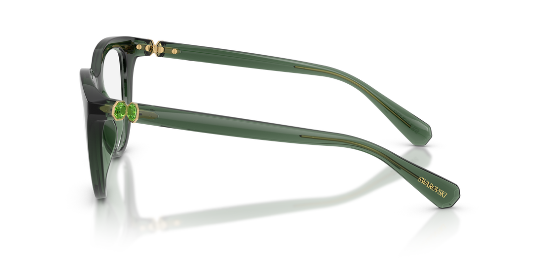 Brillen swarovski sk2052 1043 verde cat eye femenino größe 51mm - Detailansicht