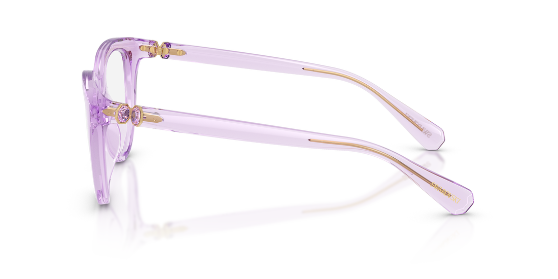 Brillen swarovski sk2052 1079 violeta cat eye femenino größe 49mm - Detailansicht