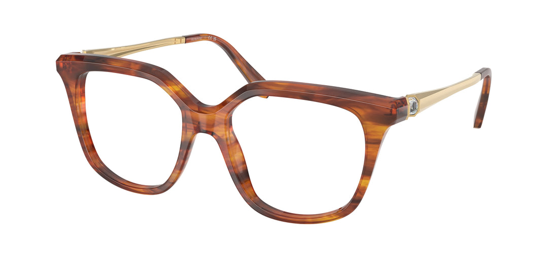 Prescription glasses swarovski sk2059 1091 marron square femenino size 53mm - Main view