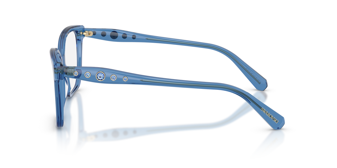 Prescription glasses swarovski sk2061 1100 azul square femenino size 53mm - Detailed view