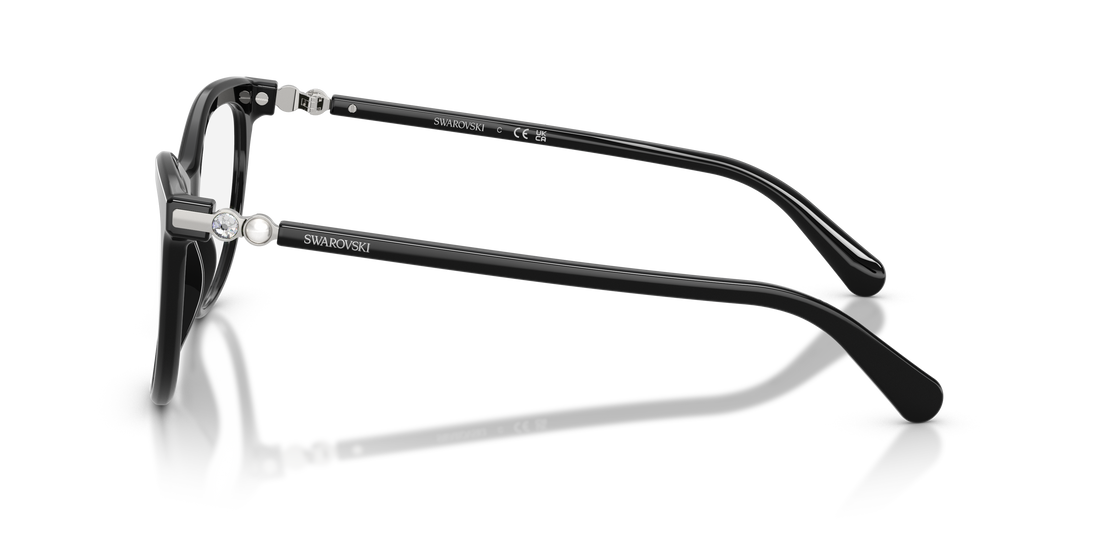 Prescription glasses swarovski sk2064 1038 negro round femenino size 51mm - Detailed view