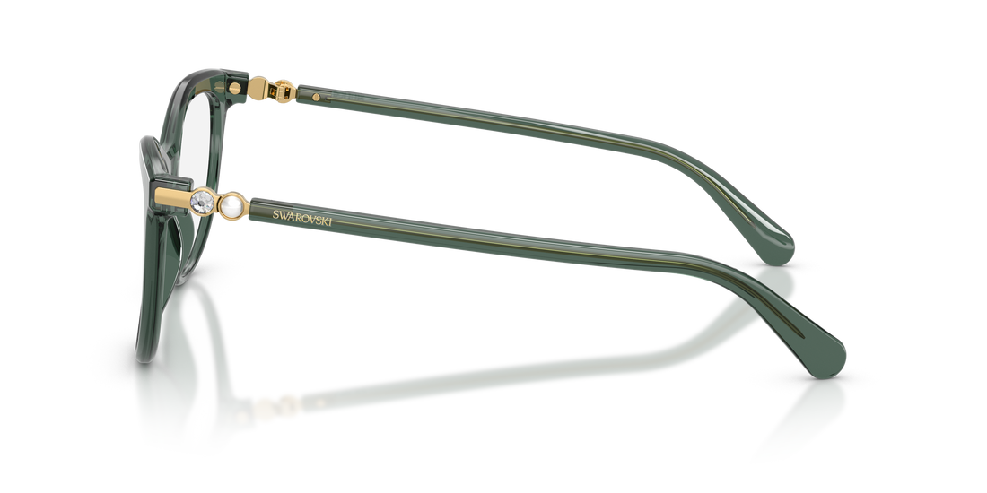 Prescription glasses swarovski sk2064 1043 verde round femenino size 51mm - Detailed view